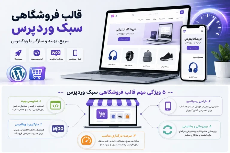 قالب فروشگاهی سبک وردپرس برای فروشگاه اینترنتی